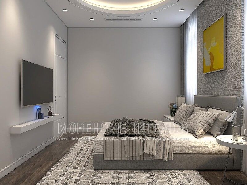 Mẫu giường ngủ được thiết kế đơn giản, không quá cầu kỳ về kiểu dáng nhưng mang lại nét sang trọng và tinh tế cho không gian phòng ngủ